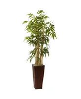 Nearly Natural 4' Artificial Plant in Decorative Planter