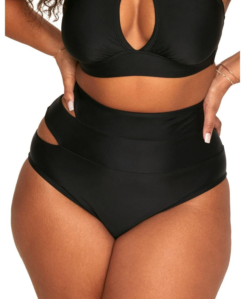 Adore Me Plus Demi Swimwear Bikini Bottom