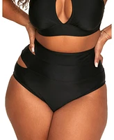 Adore Me Plus Demi Swimwear Bikini Bottom