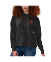 Women's Touch Black San Francisco Giants End Line Pullover Hoodie