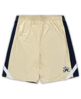 Men's Colosseum Navy, Gold Notre Dame Fighting Irish Big and Tall Team Reversible Shorts