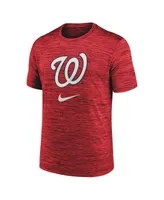 Men's Nike Red Washington Nationals Logo Velocity Performance T-shirt