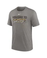Men's Nike Heather Charcoal San Diego Padres Home Spin Tri-Blend T-shirt