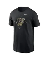 Nut Oriole Black Men's Nike Camo Logo Short Sleeve T-shirt Teemenscr