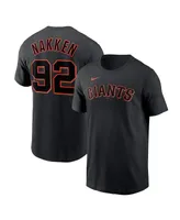 Men's Nike Alyssa Nakken Black San Francisco Giants Name and Number T-shirt