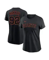 Women's Nike Alyssa Nakken Black San Francisco Giants Name and Number T-shirt