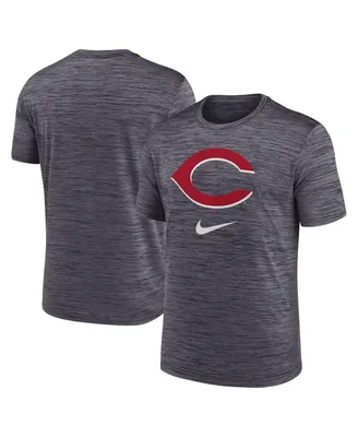 Men's Nike Black Cincinnati Reds Logo Velocity Performance T-shirt