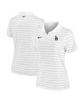 Women's Nike White Los Angeles Dodgers Authentic Collection Victory Performance Polo Shirt