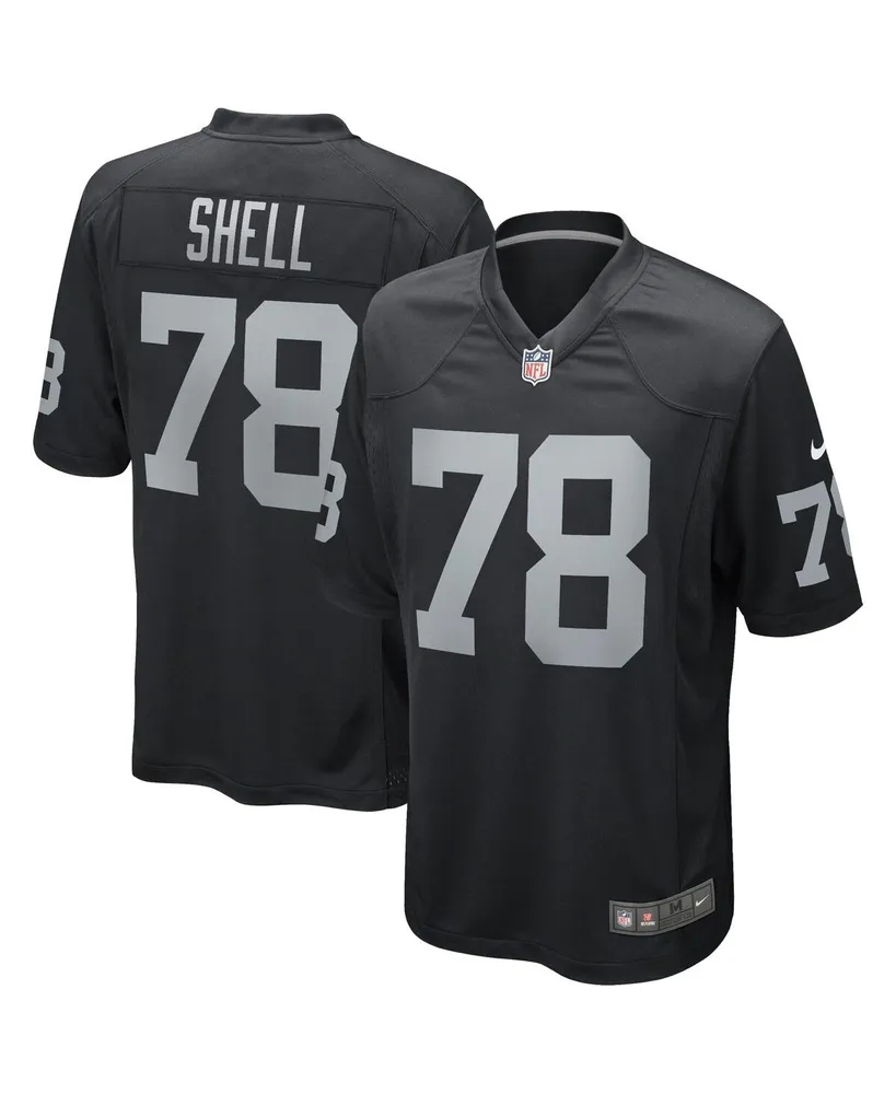 Men's Nike Art Shell Black Las Vegas Raiders Game Retired Player Jersey