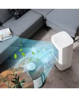 Costway 3-In-1 Evaporative Air Cooler w/ Humidifier & Fan Portable Rolling Swamp Cooler