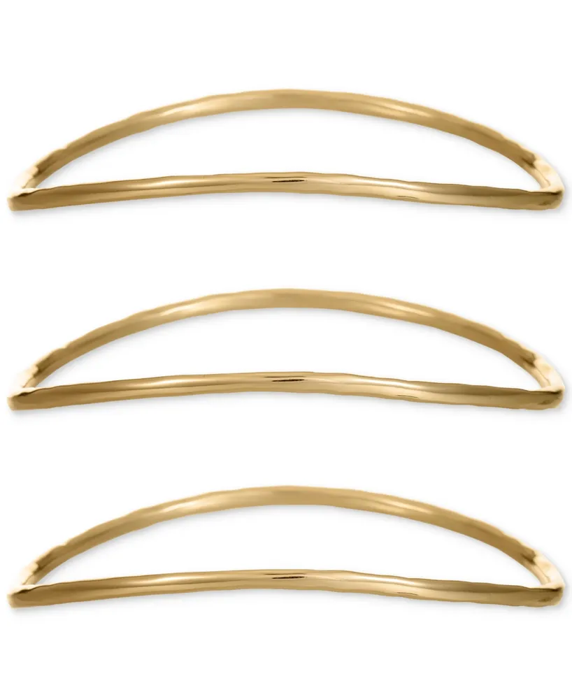 Style & Co 3-Pc. Set Twist Bangle Bracelets, Created for Macy's