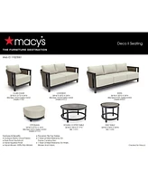 Closeout! Deco Outdoor Ottoman, Created for Macy's