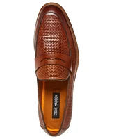 Steve Madden Men's Tarin Woven Vamp Penny Loafer