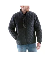 RefrigiWear Men's EnduraQuilt Diamond Quilted Puffer Jacket - Insulated Cold Weather Water-Resistant Winter Coat