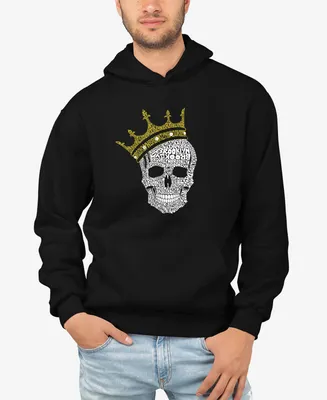 La Pop Art Men's Brooklyn Crown Word Hooded Sweatshirt