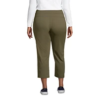 Lands' End Plus Size Active Crop Yoga Pants