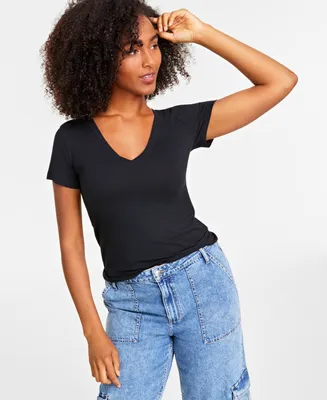 On 34th Women's Modal V-Neck T-Shirt, Created for Macy's