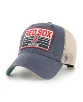 Men's '47 Brand Navy Boston Red Sox Four Stroke Clean Up Trucker Snapback Hat