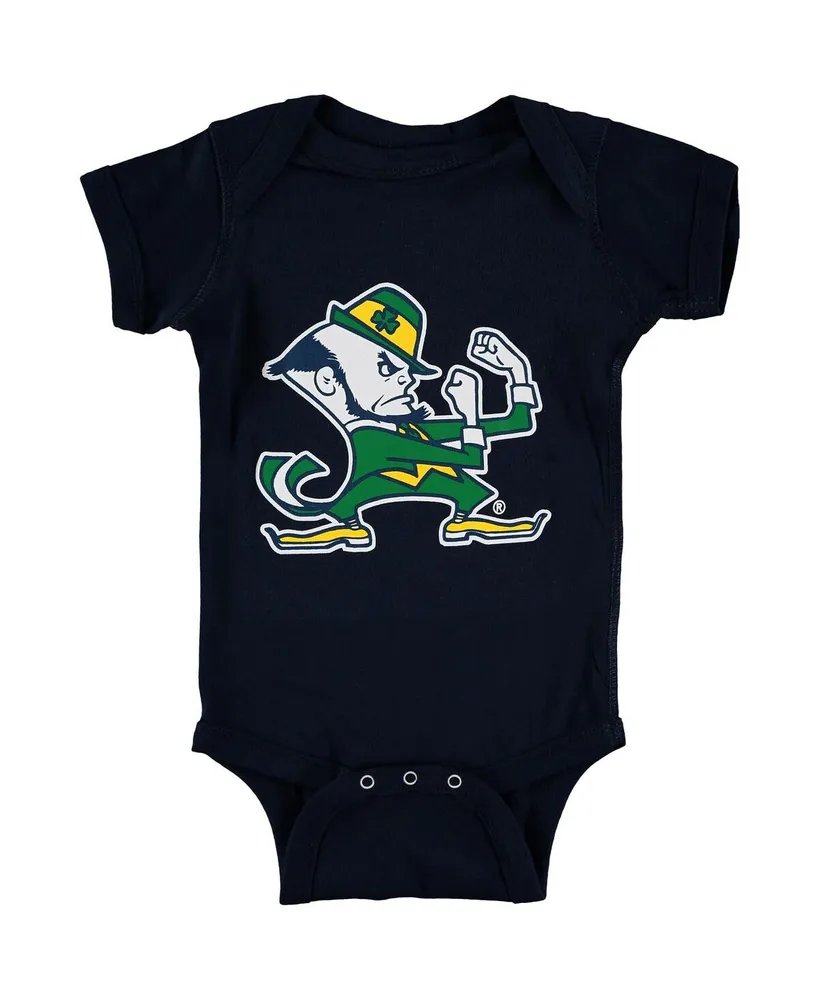 Infant Boys and Girls Navy Notre Dame Fighting Irish Big Logo Bodysuit