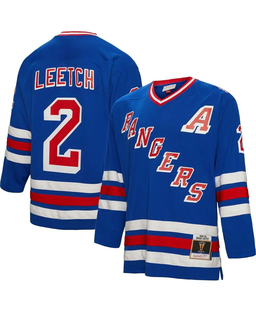 Men's Mitchell & Ness Brian Leetch New York Rangers 1993 Blue Line Player Jersey