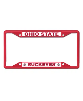 Wincraft Ohio State Buckeyes Chrome Color License Plate Frame