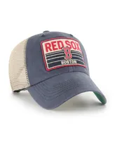 Men's '47 Brand Navy Boston Red Sox Four Stroke Clean Up Trucker Snapback Hat