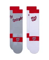 Youth Boys and Girls Washington Nationals 2-Pack Uniform Home & Away Crew Socks