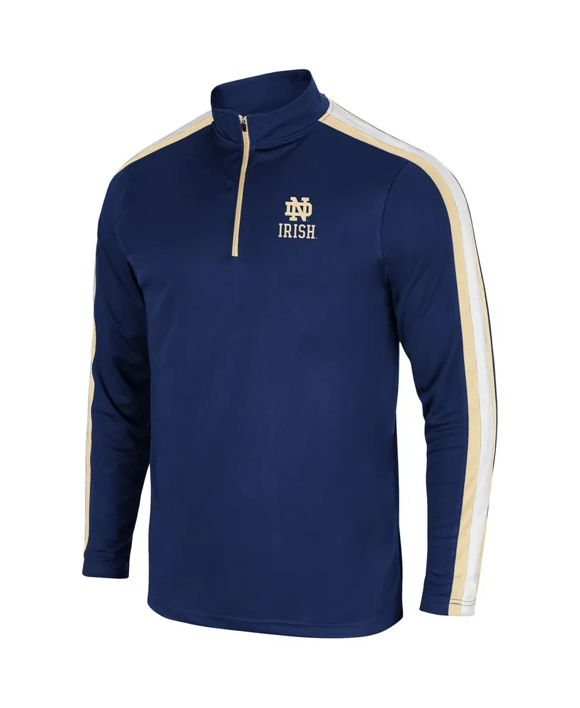 Men's Colosseum Navy Notre Dame Fighting Irish 1955 Quarter-Zip Jacket