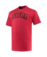 Men's Champion Cardinal Arkansas Razorbacks Big and Tall Arch Team Logo T-shirt