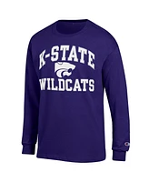 Men's Champion Purple Kansas State Wildcats High Motor Long Sleeve T-shirt