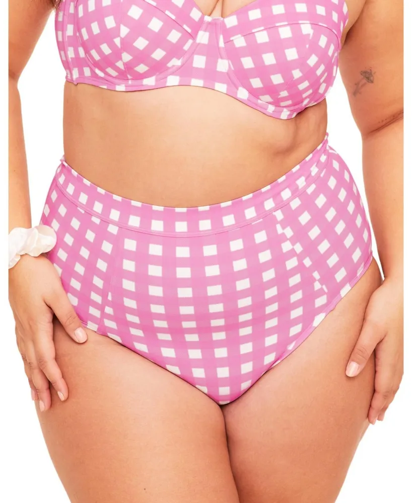 Adore Me Plus Size Vivien Swimwear High-Waist Bikini Bottom