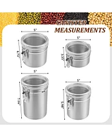 Stainless Steel Containers Set of 4 for Kitchen