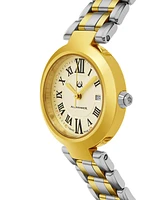 Alexander Women's Niki Gold-Tone|Silver-Tone Stainless Steel , Silver-Tone Dial , 32mm Round Watch