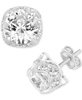 Diamond Halo Stud Earrings (2 ct. t.w.) in 14k White Gold