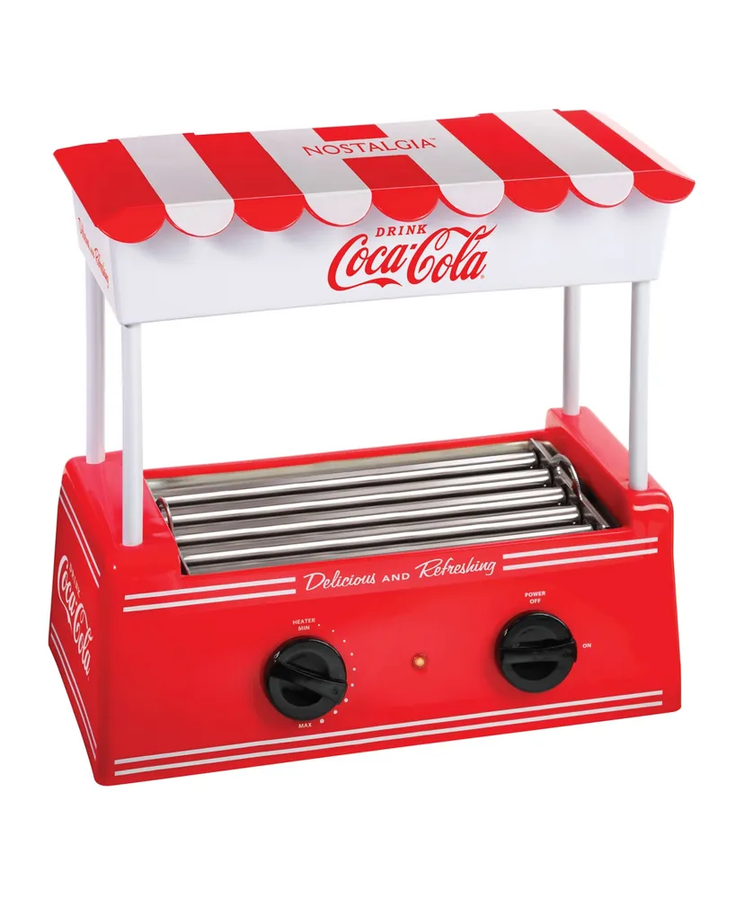Coca-Cola 8 Hot Dog and 6 Bun Capacity, Hot Dog Roller And Bun Warmer