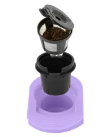 Nostalgia 14 ounces Single Serve Coffee Maker, Brews K-Cup Other Pods, Tea, Hot Chocolate, Hot Cider, Lattes, Filter Basket Included