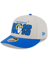Men's New Era Stone, Royal Los Angeles Rams 2023 Nfl Draft Low Profile 59FIFTY Fitted Hat