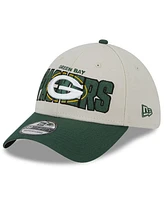 Men's New Era Stone, Green Bay Packers 2023 Nfl Draft 39THIRTY Flex Hat