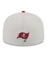 Men's New Era Stone, Red Tampa Bay Buccaneers 2023 Nfl Draft On Stage 59FIFTY Fitted Hat