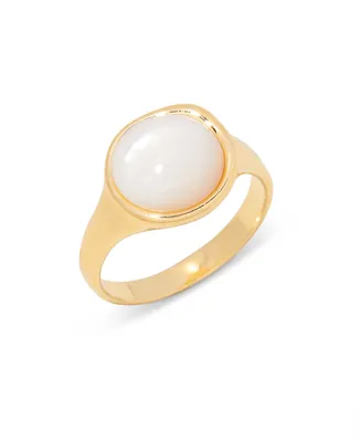 brook & york 14K Gold-Plated Anna Cultured Mother of Pearl Ring