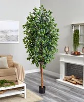 Nearly Natural 8' Ficus Tree