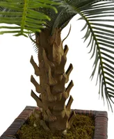 Nearly Natural 3' Cycas Artificial Tree in Wood Planter