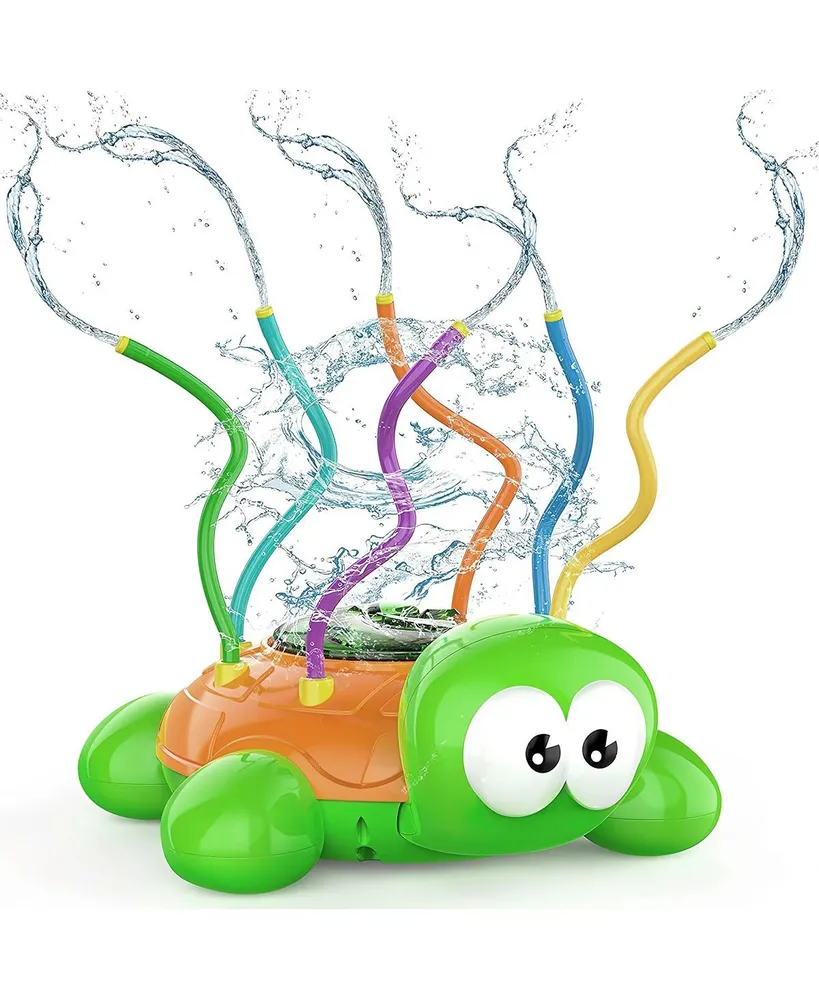 Nothing But Fun Toys Spinning Turtle Sprinkler - Sprays in 6 Different Directions