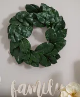 Nearly Natural 24" Magnolia Leaf Wreath