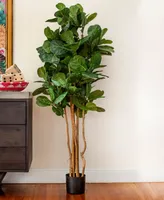 Nearly Natural 5' Fiddle Leaf Fig Artificial Tree