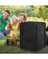 Outsunny Garden Compost Bin 80 Gallon Large Outdoor Compost Container