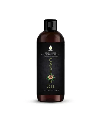 Pursonic Castor oil (16oz): 100% pure, cold-pressed, hexane-free. Ideal for moisturizing, healing, hair growth, and eyelashes.