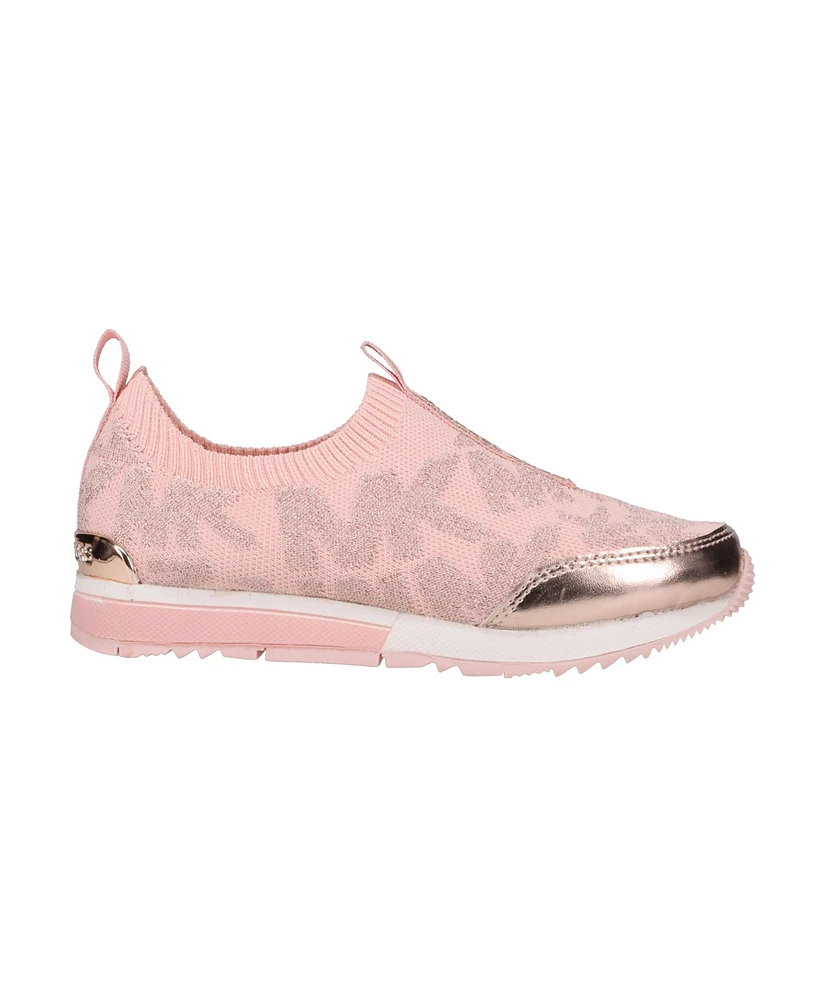 Michael Kors Toddler Girls Allie Sock Logo Slip On Sneakers