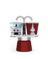 Bialetti Set Mini Express "R" Magritte Plus 2 Bicc. 2.8 Oz Coffeemaker