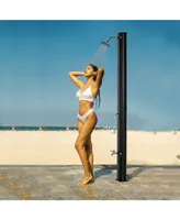 Outsunny Outdoor Solar Shower w/ Hot & Cold Adjustment Poolside Beach Pool Spa
